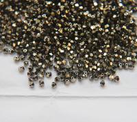 3mm Crystal Metallic Light Gold Swarovski Bicone 5301 Beads 36/72/144/432/720 Pieces Jewelry findings, embroidery materials, jewelry making