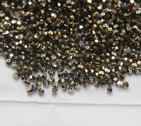 3mm Crystal Metallic Light Gold Swarovski Bicone 5301 Beads 36/72/144/432/720 Pieces Jewelry findings, embroidery materials, jewelry making