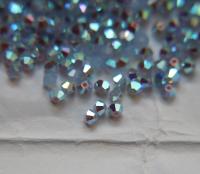 3mm Air Blue Opal Aurore Boreale Swarovski Bicone beads rainbow 36/72/144/432/720 Pieces rainbow beads, jewelry making, couture