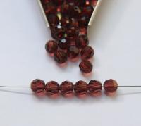 6mm Swarovski Elements Article 5000 Burgundy (515) Faceted Round Beads 6/12/36/172/44/288/720 Pieces