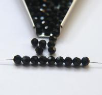 5mm Vintage Swarovski Elements Article 5000 Jet Faceted Round Beads 6/12/36/172/44/288/720 Pieces