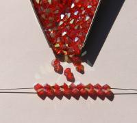 5mm Vinatge Swarovski SUN Aurore Boreale 2X FC Bicones 12/36/72/144/432/720 Pieces rainbow beads, jewelry making, couture embellishments