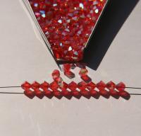 5mm Vinatge Swarovski Tangerine Aurore Boreale 2X FC Bicones 12/36/72/144/432/720 Pieces rainbow beads, jewelry making, couture