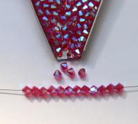 5mm Vinatge Swarovski Hyacinth Aurore Boreale 2X FC Bicones 12/36/72/144/432/720 Pieces rainbow beads, jewelry making, couture embellishment
