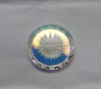Swarovski Sun Pendants in Crystal Aurore Boreale 36 MM Fancy Crystal drops 1 Piece vintage findings, jewelry making