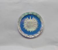 Swarovski Sun Pendants in Crystal Aurore Boreale 36 MM Fancy Crystal drops 1 Piece vintage findings, jewelry making