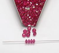 5x3mm Crystal Swarovski 5305 Flat Bicone Beads Fuchsia (502) 36/72/144/432/720 Pieces vintage premium beads, wedding embellishments