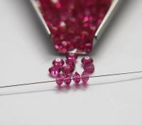 5x3mm Crystal Swarovski 5305 Flat Bicone Beads Fuchsia (502) 36/72/144/432/720 Pieces vintage premium beads, wedding embellishments