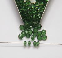 5x3mm Crystal Swarovski 5305 Flat Bicone Beads Green Turmaline (216) 36/72/144/432/720 Pieces vintage premium beads, wedding embellishments