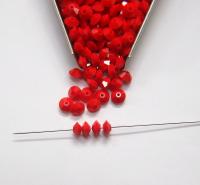 5x3mm Crystal Swarovski 5305 Flat Bicone Beads Dark Coral Red (396) 36/72/144/432/720 Pieces vintage premium beads, wedding embellishments