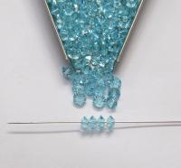 5x3mm Crystal Swarovski 5305 Flat Bicone Beads Aquamarine (202) 36/72/144/432/720 Pieces vintage premium beads, wedding embellishments