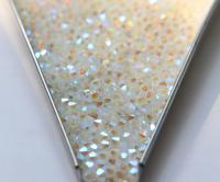 4mm White Opal 2X Aurore Boreale Swarovski Bicone Cuts beads AB 36/72/144/432/720 Pieces embellishment couture