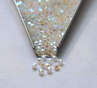 4mm White Opal 2X Aurore Boreale Swarovski Bicone Cuts beads AB 36/72/144/432/720 Pieces embellishment couture
