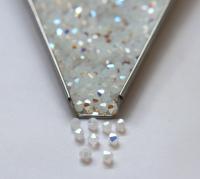4mm White Opal 1X Aurore Boreale Swarovski Bicone Cuts beads AB 36/72/144/432/720 Pieces embellishment couture, wedding decor
