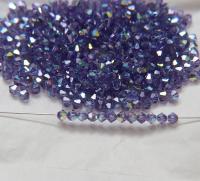 4mm Swarovski Tanzanite AB Bicones 36/72/144/432/720 Pieces rainbow beads, jewelry making, couture embellishments, embroidery materials