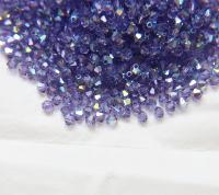 4mm Swarovski Tanzanite AB Bicones 36/72/144/432/720 Pieces rainbow beads, jewelry making, couture embellishments, embroidery materials