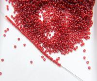 11/0 True cuts Charlotte Beads Red Silver Lined 10/20/50/250/500 Grams PREMIUM SEED BEADS, Native Supply
