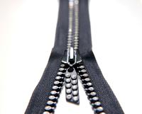 SS12 (3mm), 12 inch Swarovski Crystal Rhinestone Black Zipper closed at one end by PC, 80300