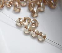Swarovski® Vintage Crystal Elements 8MM 5742 in Crystal Golden Shadow 6/12/24/72/144 pieces wedding decorations, jewelry supplies