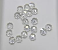 Preciosa Crystal Argent Flare Loch Flowers (Marguerite Lochrose, Margarita Flower), Flower Beads 2/6/12/36 pieces Vintage findings