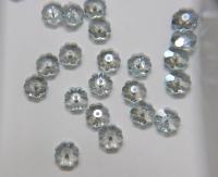 Preciosa Crystal Lagoon Loch Flowers (Marguerite Lochrose, Margarita Flower), Flower Beads 2/6/12/36 pieces Vintage findings
