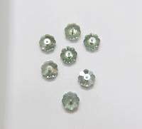 Preciosa Crystal Viridian Loch Flowers (Marguerite Lochrose, Margarita Flower), Flower Beads 2/6/12/36 pieces Vintage findings