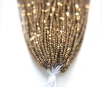 11/0 Hanks Charlotte Cut Beads MATT Dorado 1/5/25/50/100 Hanks PREMIUM Seed Beads, Native Supplies