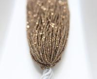 13/0 Hanks Charlotte Cut Beads MATT Dorado 1/5/25/50/100 Hanks 1.6mm glass beads, native jewelry supply, findings