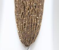13/0 Hanks Charlotte Cut Beads MATT Dorado 1/5/25/50/100 Hanks 1.6mm glass beads, native jewelry supply, findings