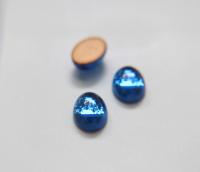 Swarovski 14x10 mm Oval Vintage Crystal Flat Back foiled in Capri Blue 2/6/12/36 Pieces Jewelry making
