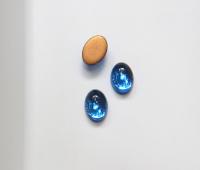 Swarovski 14x10 mm Oval Vintage Crystal Flat Back foiled in Capri Blue 2/6/12/36 Pieces Jewelry making