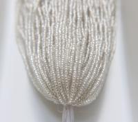 11/0 Hanks Charlotte Cut Beads Matt Crystal Silver Lined 1/5/25/50/100 Hanks PREMIUM SEED BEADS, Native Supplies