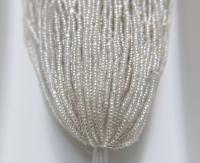 11/0 Hanks Charlotte Cut Beads Matt Crystal Silver Lined 1/5/25/50/100 Hanks PREMIUM SEED BEADS, Native Supplies