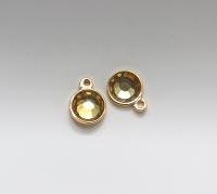 Swarovski 10mm Round setting drop one loop (4 Colours) 12/24/100/500 Pieces jewelry supplies
