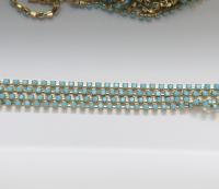10PP PRECIOSA Cup Chain Clear Rhinestone Cup Chain 1.6mm - Brass Setting - Crystal Clear 0.5/1/2/5 Meters Nail Art