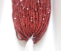 11/0 Hanks Charlotte Cut Beads Opaque Garnet 1/5/25/50/100 Hanks 2.0mm indian beads, glass beads, jewelry supply, findings, craft