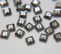 6mm Swarovski 3400 Square Lochrosen (3400) in CRYSTAL SATIN 12/24/72/144 Pieces PREMIUM Materials