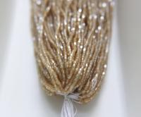 11/0 Czech Two Cut Seed Bead Light Topaz Luter 1/5/25 Full hanks Preciosa Ornella loose beads, mix beads, embroidery materials, craft supply