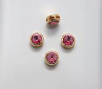 Swarovski 39ss Rivoli Sewon Settings in Rose 2/6/12/36 Pieces Gold/Silver jewelry making, embroidery materials, vintage