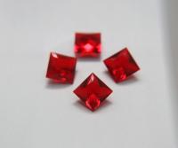 Vintage Swarovski 12 mm Light Siam Square Princess Cut 4447 Premier Crystal Rhinestones 2/6/12/36 Pieces gemstones