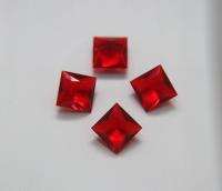 Vintage Swarovski 12 mm Light Siam Square Princess Cut 4447 Premier Crystal Rhinestones 2/6/12/36 Pieces gemstones