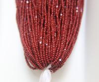11/0 Hanks Charlotte Cut Beads Opaque Garnet 1/5/25/50/100 Hanks 2.0mm indian beads, glass beads, jewelry supply, findings, craft