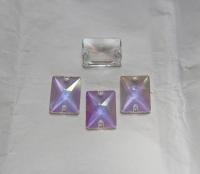 Swarovski 3250 Square Sew-On 18mm Rectangle in Aurore Boreale/Crystal Transmission, embroidery, 2/6/12/24 pieces bridal decorations