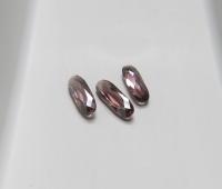 Vintage Swarovski 4161 Long Classical Oval 21x7mm Light Rose Satin unfoiled (2 Pieces) gemstones, jewlery making, color zirconium