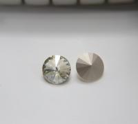 18mm Preciosa 46 11 177 Rivoli CRYSTAL Blonde Flair Foiled 2/6 pieces jewelry making stones