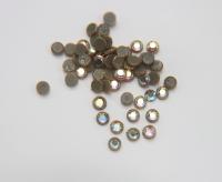 20SS Vintage Swarovski Hotfix Silver/Gold Ringed Rose 2039 Swarovski Roses (4.7mm) Made in Austria 36/72/288/720 Pieces