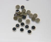 34SS Vintage Swarovski Hotfix Silver/Gold Ringed Rose 2039 Swarovski Roses (7.2 mm) Made in Austria 36/72/288/720 Pieces