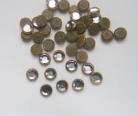 34SS Vintage Swarovski Hotfix Silver/Gold Ringed Rose 2039 Swarovski Roses (7.2 mm) Made in Austria 36/72/288/720 Pieces