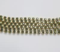 12SS Rhinestone Chain Swarovski vintage 3mm (0.5/1/2/5 Meters) vintage findings, strass chains, PREMIUM supplies, wedding decorations, laces