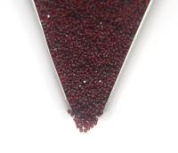 13/0 Charlotte Cut Beads Matt Siam Silver Lined 5/10/20/50/250/500 Grams embroidery materials, jewelry making, Native beads